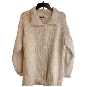 Aran crafts merino wool cardigan